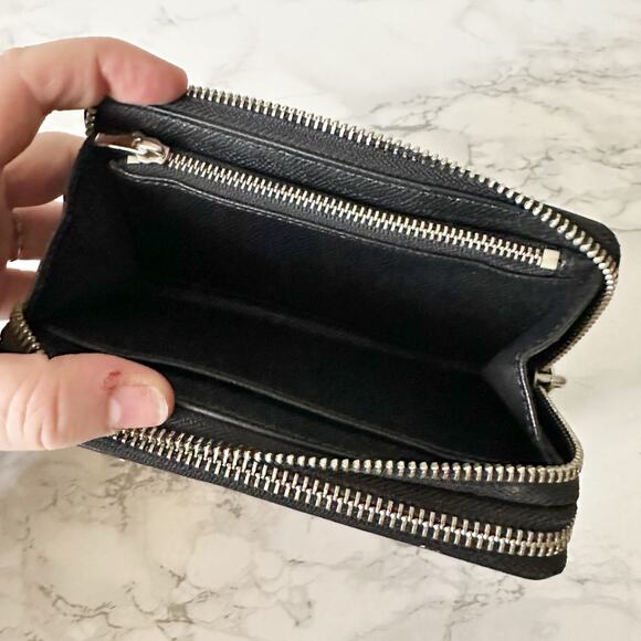 Coach Multicolor Zigzag Zip Wristlet - Yellow, Pink, Black, Tan, White - Picture 11 of 14